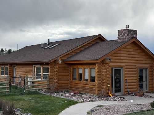 Log replacement and repair. for Wild West Log home specialists in Corvallis, MT