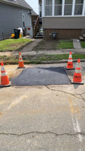 Driveway Install for TDC Excavating in Dubuque, IA