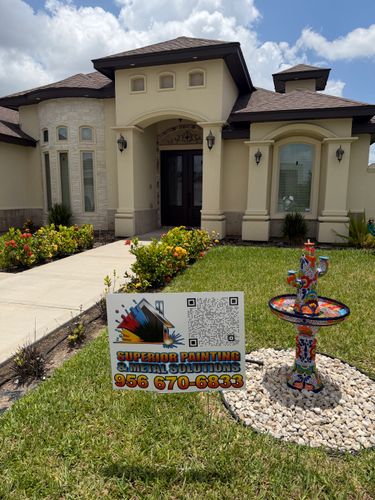 Exterior painting for Superior Painting and Metal Solutions in McAllen, TX