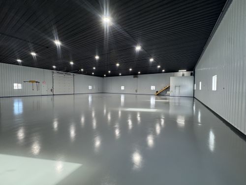 Epoxy Floor Coating for Majestic Concrete and Landscape in Cross Lake, MN