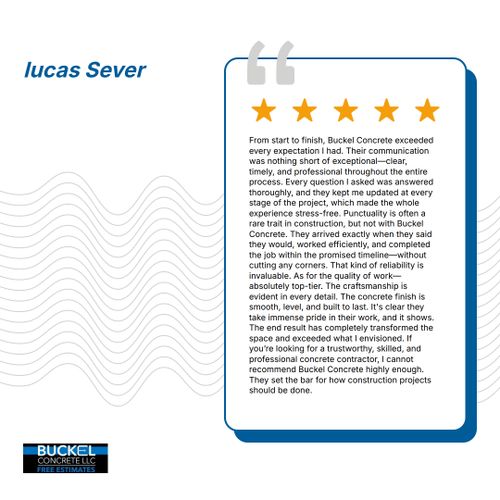  for Buckel Concrete in New Albany, IN