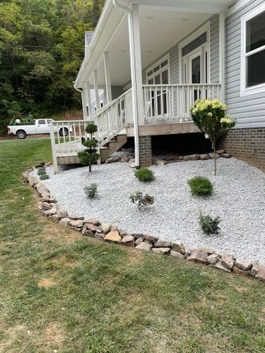 Landscape Design & Install for Simmons Brothers Investments in Pounding Mill, VA
