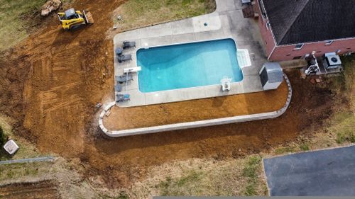 Stone Wall Installation for Adams Lawn Service & Landscaping, Inc. in Shelbyville, TN