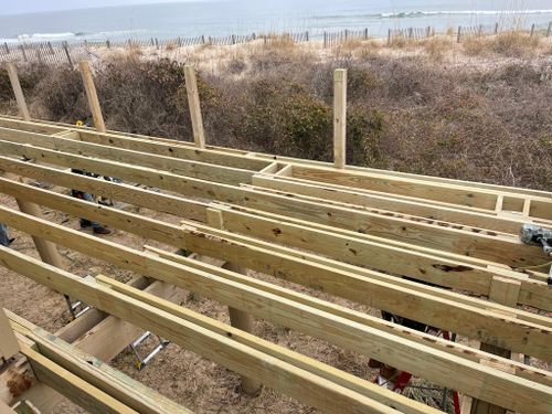 Deck & Patio Installation for Salt Side Construction in The Outer Banks, NC