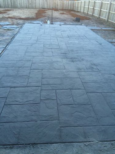 Stamped Concrete for Aguayo Concrete in Waxahachie, TX