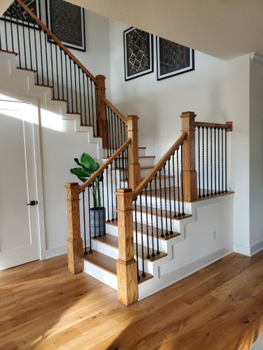 custom built staircases and handrails for Florida Coastal Carpentry LLC.  in Flagler County, FL