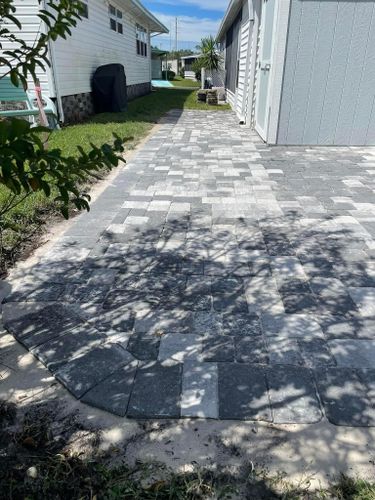 Pavers for Team Tolson Landscape in Tampa Bay, FL