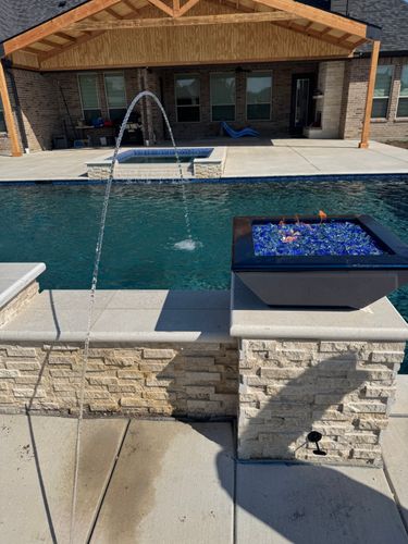 Custom Pool Design for Black Diamond Custom Pools LLC in Azle, TX