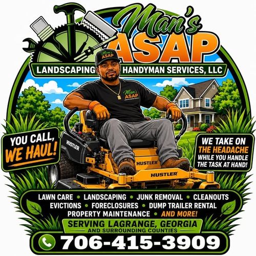  for Man's Asap Landscaping and Handyman Services LLC in Lagrange, GA