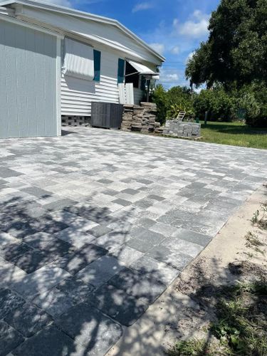 Pavers for Team Tolson Landscape in Tampa Bay, FL