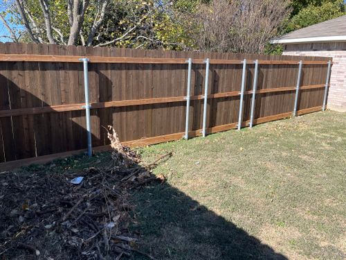 Fence Installation for JSL Woodworks and Contracting in Midlothian, TX