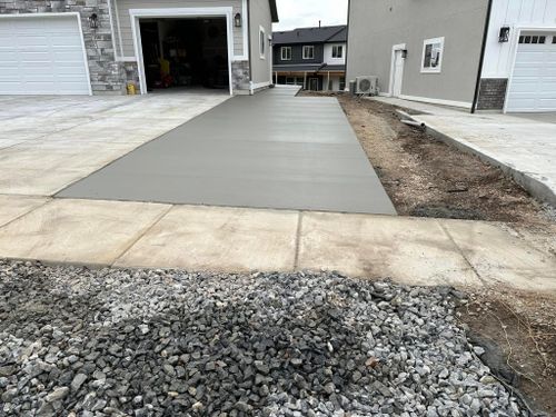 Concrete Driveway Installation for Paskco LLC in Tremonton, UT