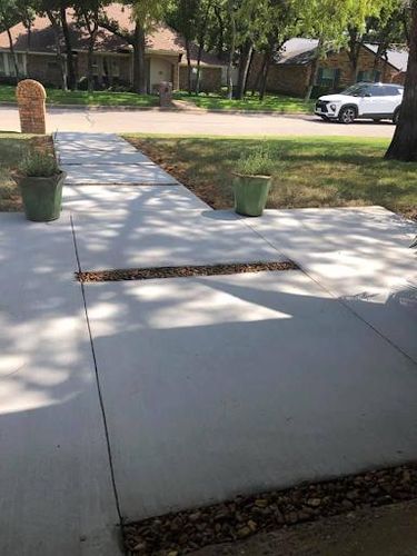 Sidewalk Installation for Midcities Concrete in Arlington, TX