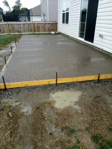 Concrete Work for Frontline Roofing & Home Services in Shelbyville, KY
