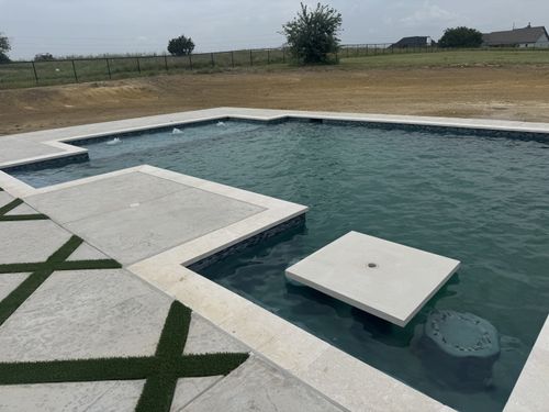 Pool Deck Paving for Black Diamond Custom Pools LLC in Azle, TX