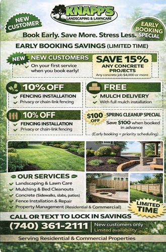  for Knapps Landscaping and Lawn Care in Marion, OH