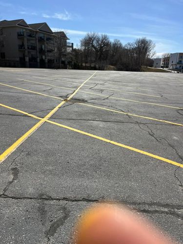 Line Striping for Midwest Line Striping LLC in Spirit Lake, IA