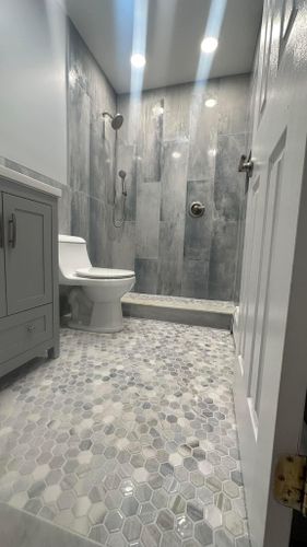 Bathroom Renovation for RMO Construction in Central Islip, New York