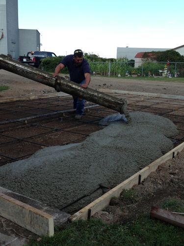 Concrete Installation for J Gomez Construction LLC in Grand Forks, ND