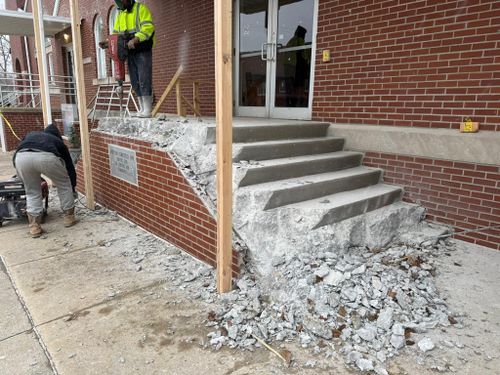 Stairs & Handicap Accessible Entries for Whitfield Concrete Construction in Solsberry, IN