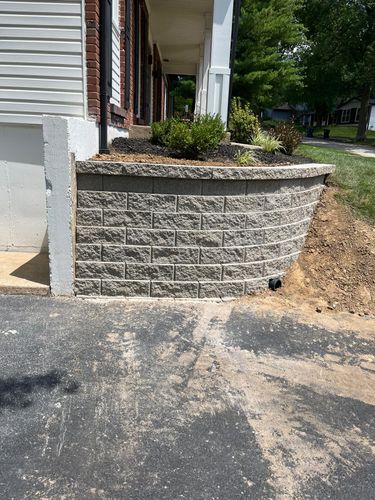 Landscape Installation for VQ Land & Stone in St. Louis, MO