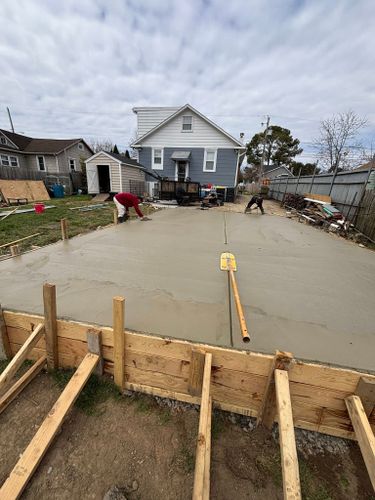 Driveway Construction for DiMaggio & Son's Masonry in Aston, PA