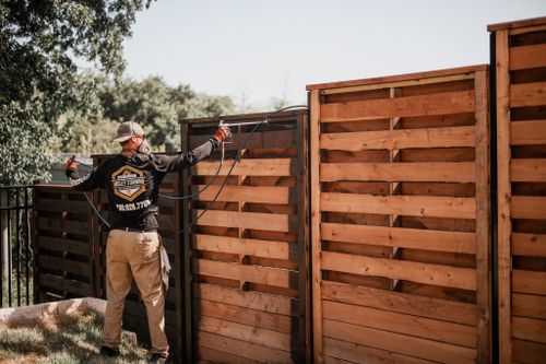 Fence Staining for Ansley Staining and Exterior Works in New Braunfels, TX