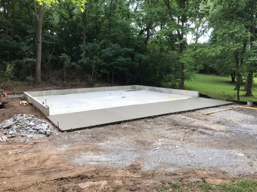 Concrete Slab Construction for MidWest Concrete in Benton, MO
