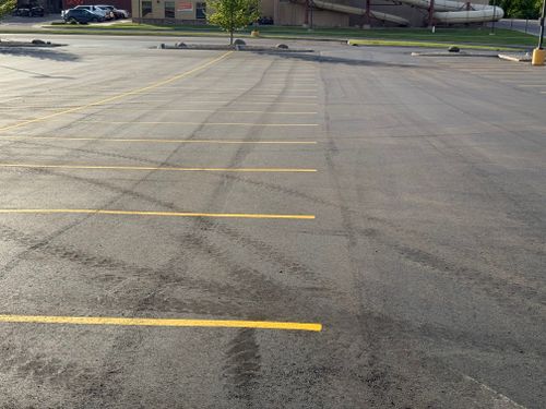Line Striping for Midwest Line Striping LLC in Spirit Lake, IA