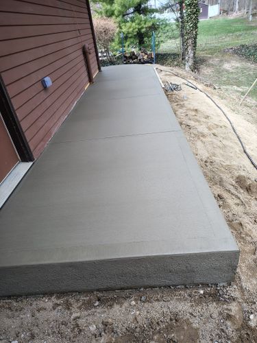 Concrete Installation for W.A. Concrete & Home Projects in Richmond, IN