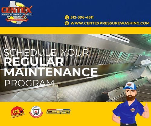 Commercial Kitchen Hood & Exhaust Vent Cleaning for Centex Pressure Washing Service in San Marcos, TX