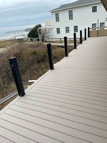 Deck & Patio Installation for Salt Side Construction in The Outer Banks, NC