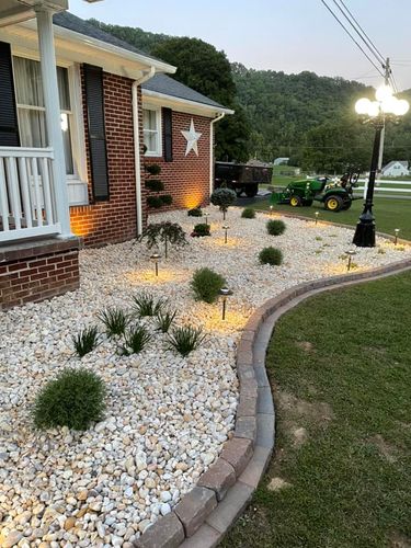Landscape Design & Install for Simmons Brothers Investments in Pounding Mill, VA