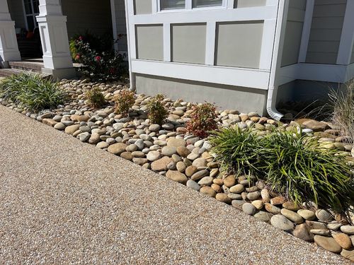 Flower Bed & Rock Work for Bianchi Construction Company Inc in Southport, NC