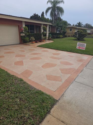 Decorative Concrete Overlay for Beautiful and Affordable Stamped Concrete by Castilla Concrete Finish Design Corp in Sunrise, FL