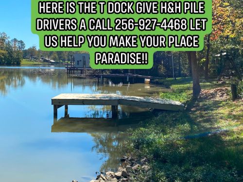 Dock & Boathouse Repair for H&H Pile Drivers and Construction in Centre, AL