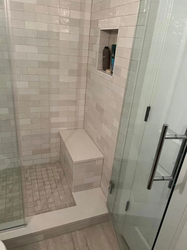 Bathroom Tiling Installation for Novo Tile Co. in Lillington, NC