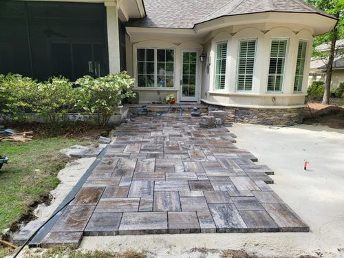 Natural Stone Hardscape for Walker’s Construction & Hardscape in Bluffton, SC