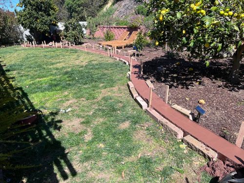 Landscape Installation for B&D Masonry in Guatay, CA