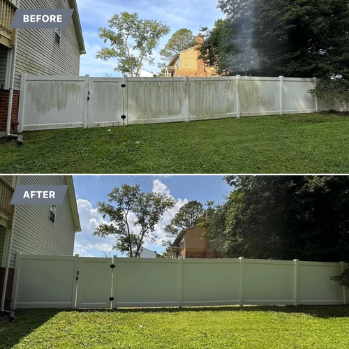 Fence Washing for LeafTide Solutions in Richmond, VA