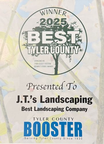  for JT’s Landscaping in Tyler County, TX