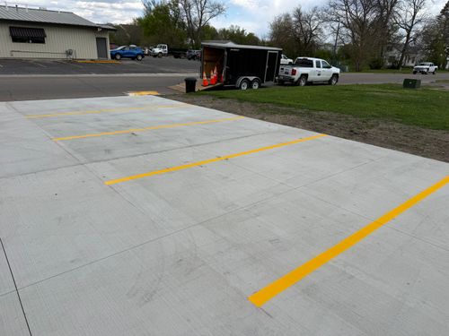 Line Striping for Midwest Line Striping LLC in Spirit Lake, IA