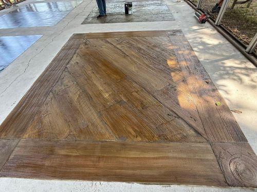 Full Depth Custom Carved Concrete for Whitfield Concrete Construction in Solsberry, IN