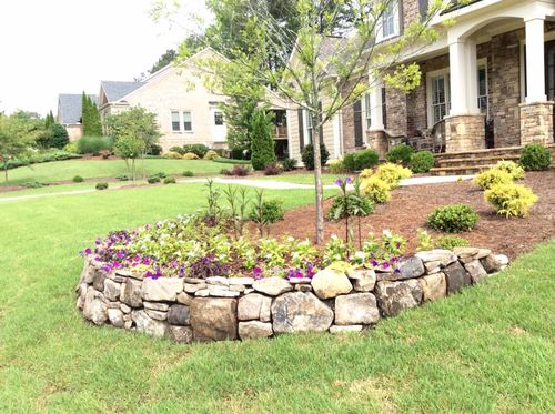 Retaining Wall Construction for Vivid Color Landscapes, LLC in Woodstock, GA