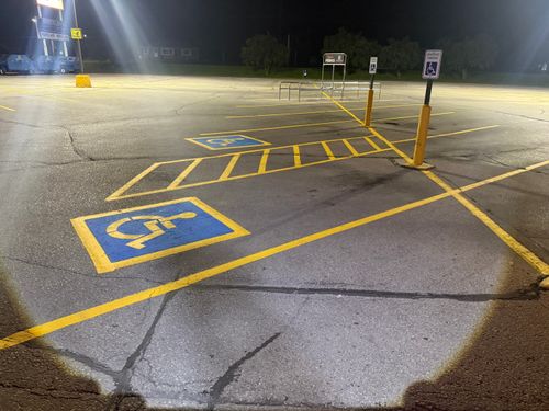 Line Striping for Midwest Line Striping LLC in Spirit Lake, IA