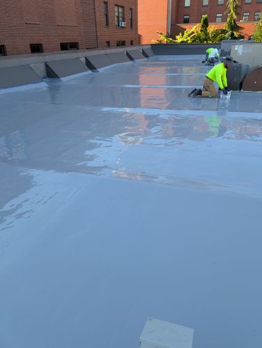 Fluid Applied Roofs for Anderson Roofing in Portland, OR