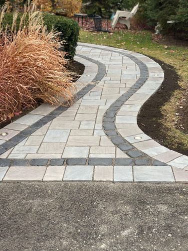 Landscape Installation for Alvarez Pavingstone INC. in Lyons, IL