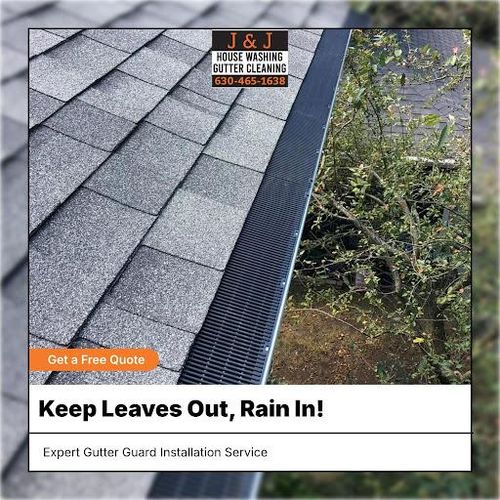 Gutter Guard Installation for J&J Power Washing and Gutter Cleaning in Geneva, IL