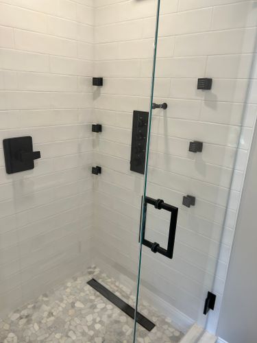 Custom Built Showers for J.Flora Plumbing in Abington, MA