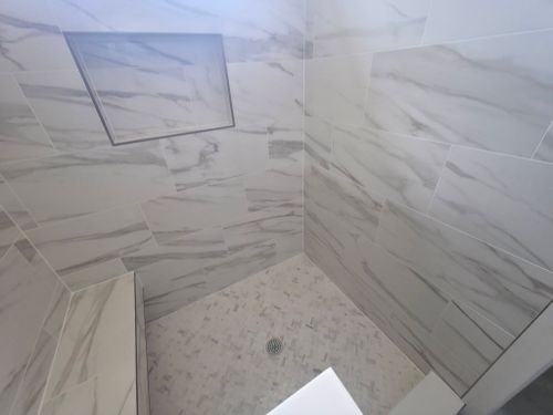 Bathroom Tiling Installation for Novo Tile Co. in Lillington, NC